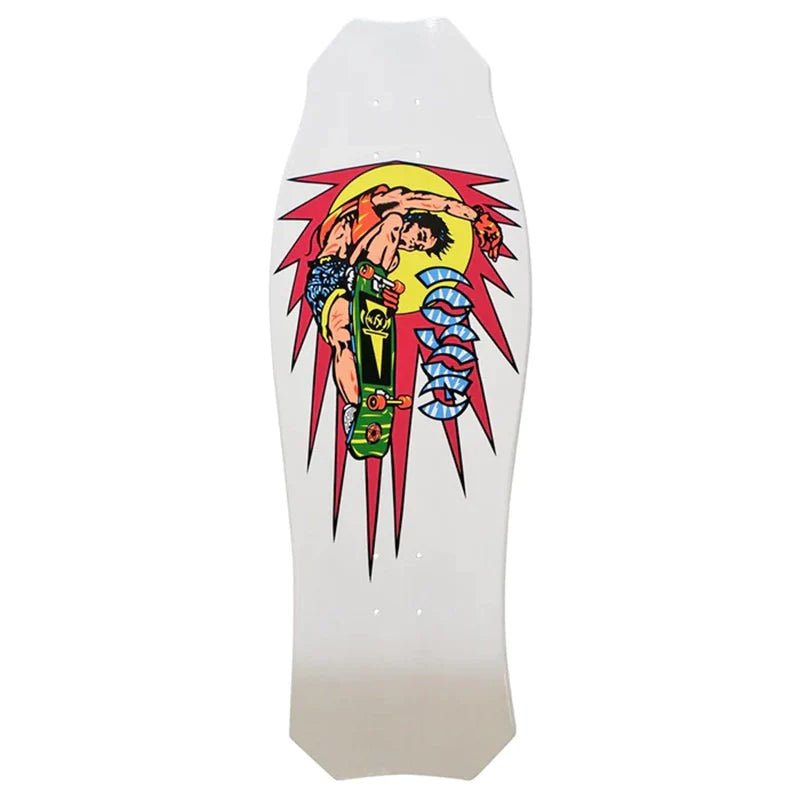 Hosoi 10.25" x 30.25" Rocket Air White Skateboard Deck - 5150 Skate Shop