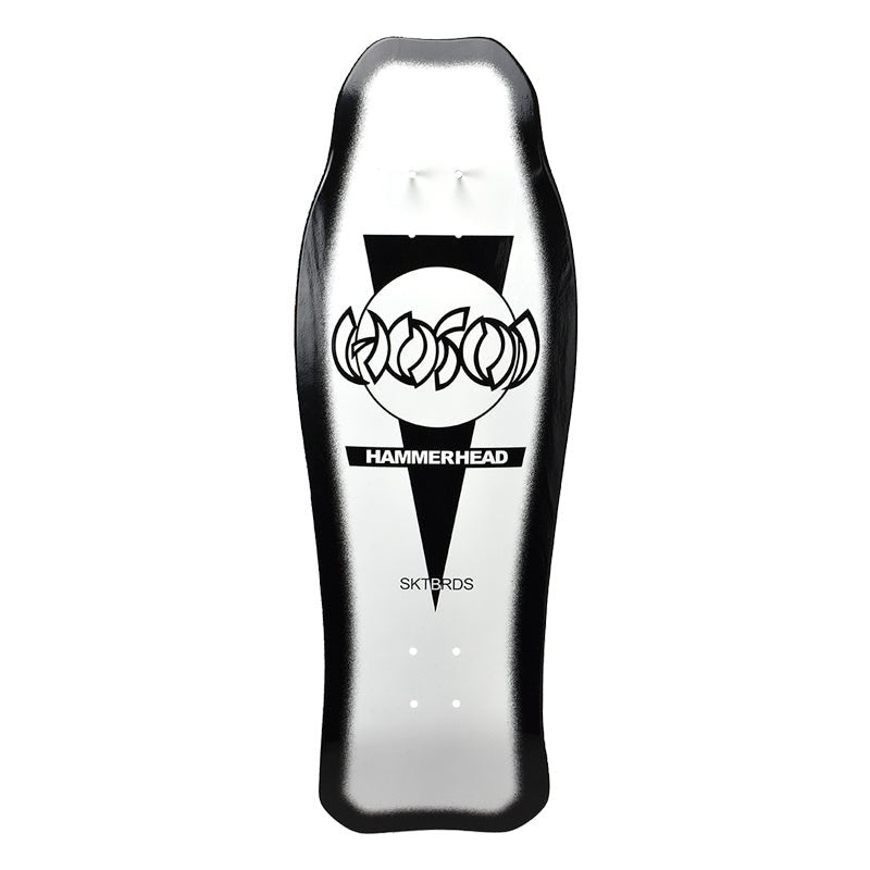 Hosoi 10.25"x31" Hammerhead Double Kick Sunburst White / Black Skateboard Deck-5150 Skate Shop