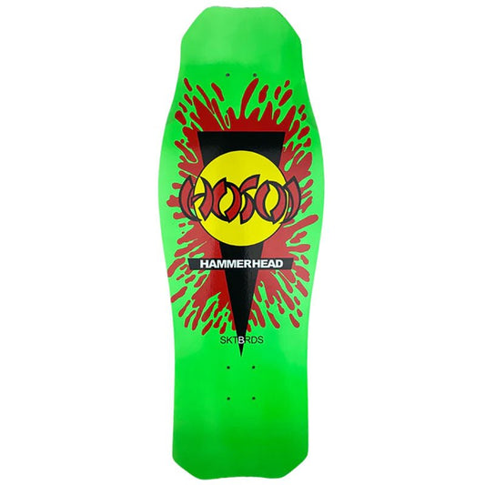 Hosoi 10.5" x 31" NEON Green O.G. Hammerhead Splat Skateboards Deck - 5150 Skate Shop