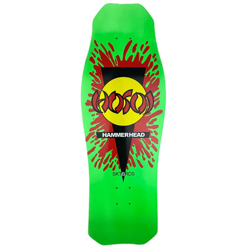 Hosoi 10.5" x 31" (NEON GREEN) O.G. Hammerhead Splat Skateboards Deck-5150 Skate Shop