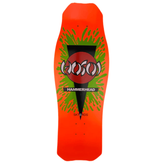Hosoi 10.5" x 31" NEON Orange O.G. Hammerhead Splat Skateboards Deck - 5150 Skate Shop
