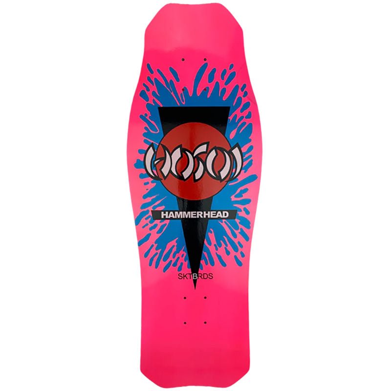 Hosoi 10.5" x 31" NEON Pink O.G. Hammerhead Splat Skateboards Deck - 5150 Skate Shop