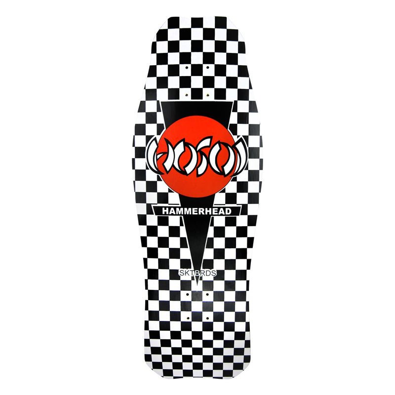 Hosoi 10.5" x 31" O.G. Hammerhead Checkerboard Black Skateboard Deck-5150 Skate Shop