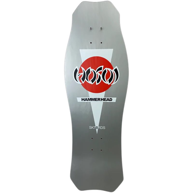 Hosoi 10.5" x 31" OG Hammerhead Double Take Gold/Silver Dip Krystal Clear Grip Applied Skateboard Deck-5150 Skate Shop