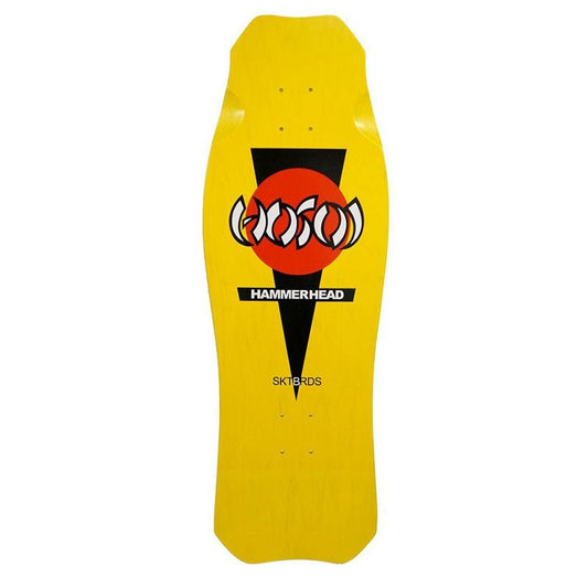 Hosoi 10.5" x 31" O.G. Hammerhead Yellow/Red Dip Skateboard Deck - 5150 Skate Shop