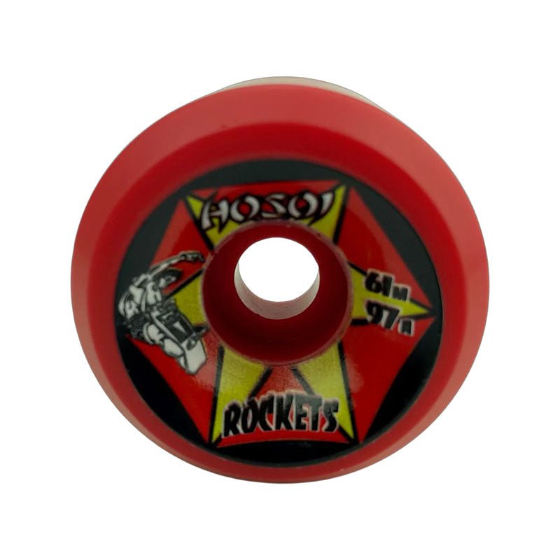 Hosoi 61mm 97a Rockets Red Skateboard Wheels 4pk - 5150 Skate Shop