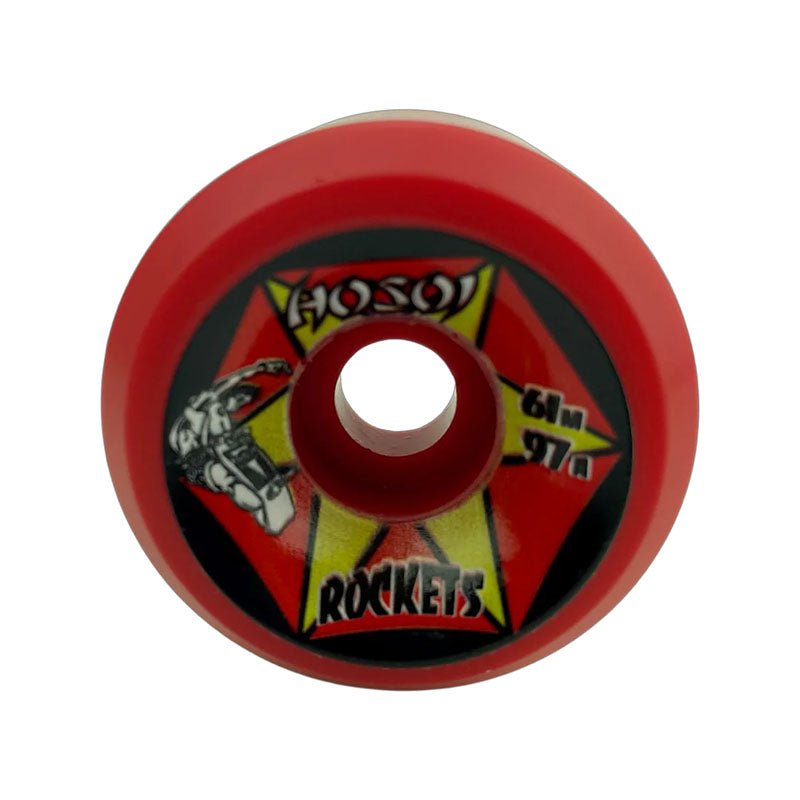 Hosoi 61mm 97a Rockets Red Skateboard Wheels 4pk-5150 Skate Shop
