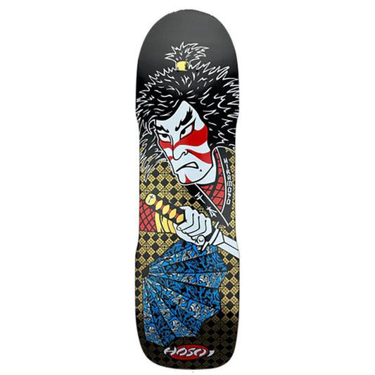 Hosoi 9" x 32.5" Lonny Hiramoto Samurai Black Skateboard Deck 5150 Skate Shop