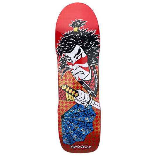 Hosoi 9" x 32.5" Lonny Hiramoto Samurai Red Skateboard Deck - 5150 Skate Shop
