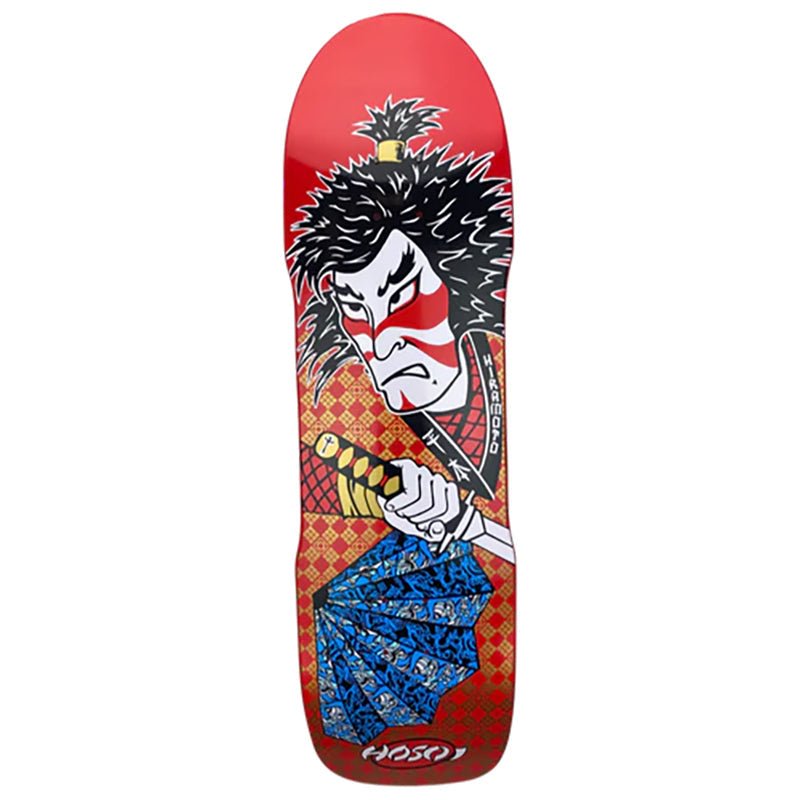 Hosoi 9" x 32.5" Lonny Hiramoto Samurai Red Skateboard Deck-5150 Skate Shop