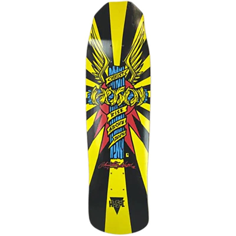 Hosoi 9" x 33.25" Wings Yellow Skateboard Deck-5150 Skate Shop
