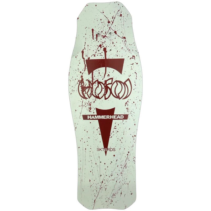 Hosoi Limited 10.5"x 31" Halloween 2022 Bloody White OG Hammerhead Skateboard Deck - 5150 Skate Shop
