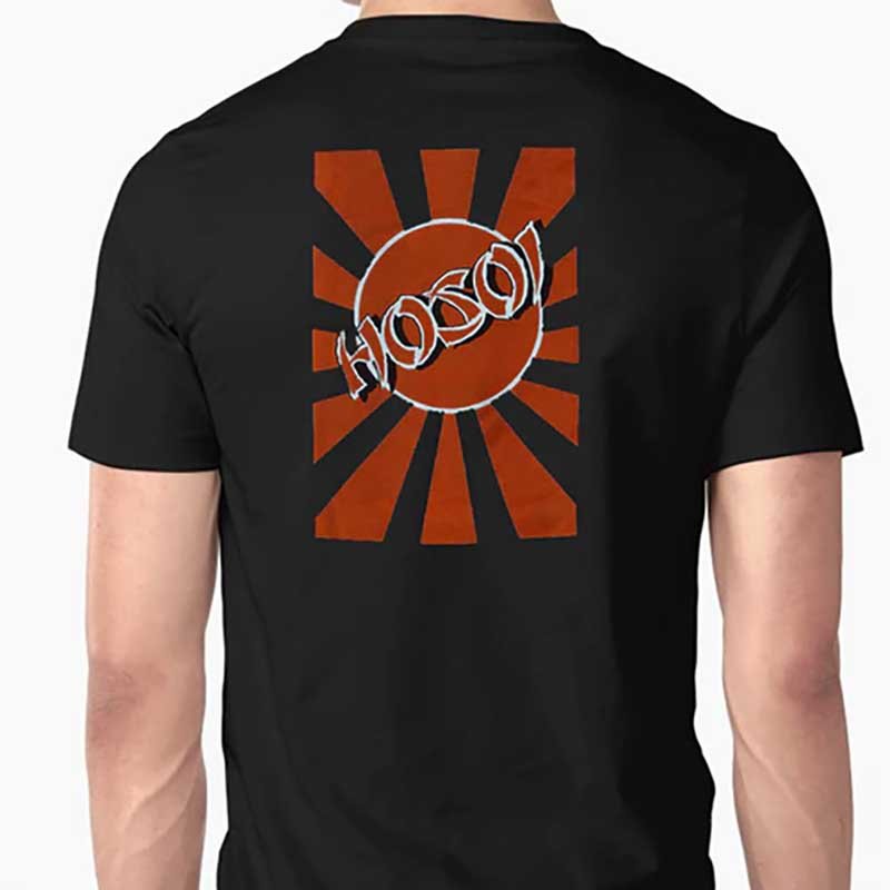 Hosoi Rising Sun Logo Black T-Shirts - 5150 Skate Shop