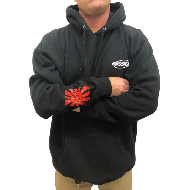 Hosoi Rising Sun Men's Black/Red Hoodies 5150 Skate Shop
