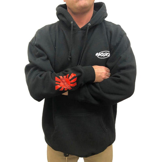 Hosoi Rising Sun Men's Black/Red Hoodies 5150 Skate Shop