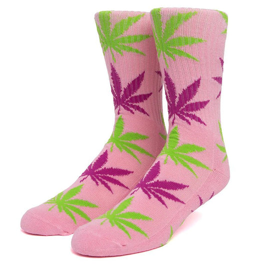 HUF Flair Plant Life Leaves Pink Socks - 5150 Skate Shop