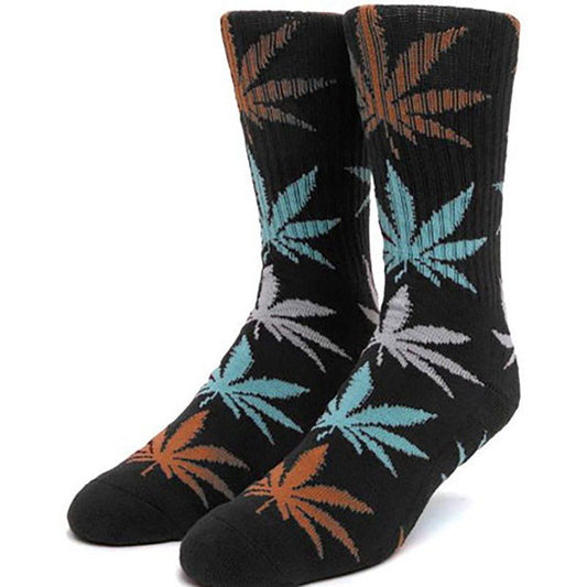 HUF Highlight Plant Life Black Socks 1pr 5150 Skate Shop