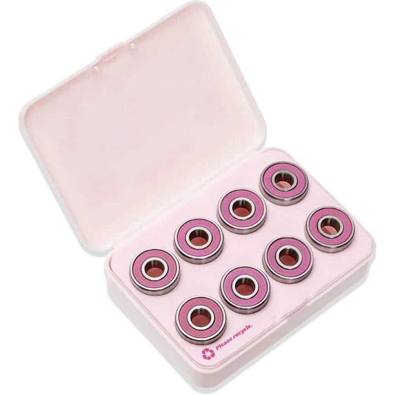 Impala Roller Skate ABEC-7 Bearings Set Silver/Pink (8pcs=1skate) 5150 Skate Shop