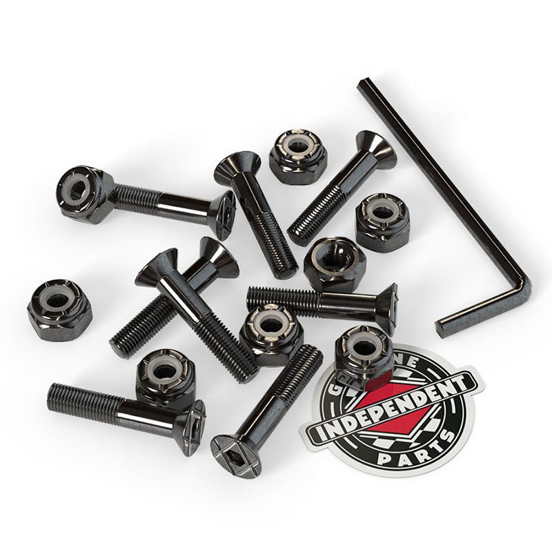 Independent 1" Genuine Parts Allen Head Black Skateboard Hardware-5150 Skate Shop
