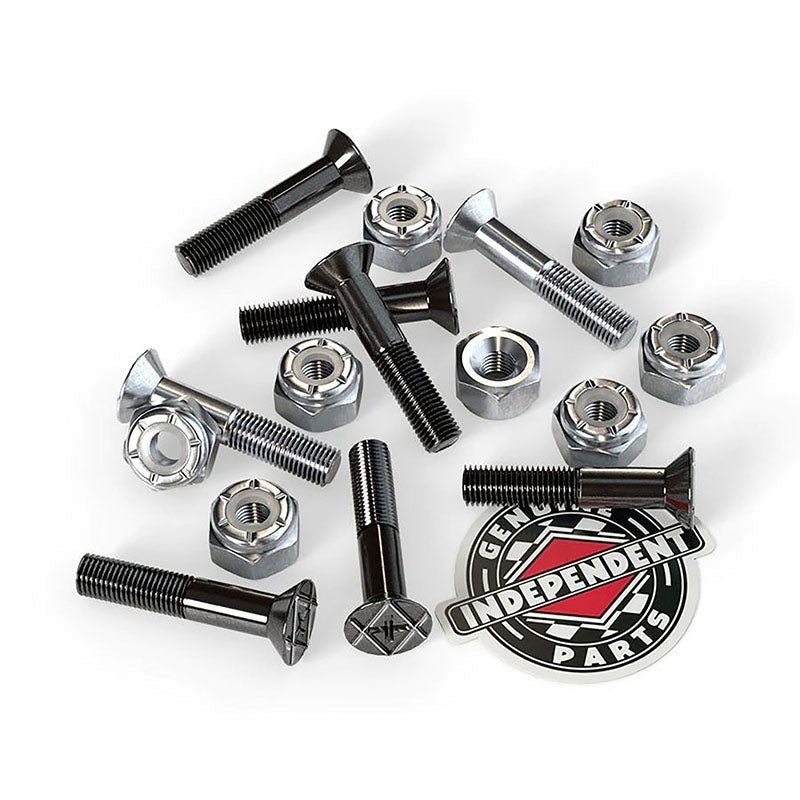 Independent 7/8" Black/Silver Phillips Skateboard Hardware 5150 Skate Shop