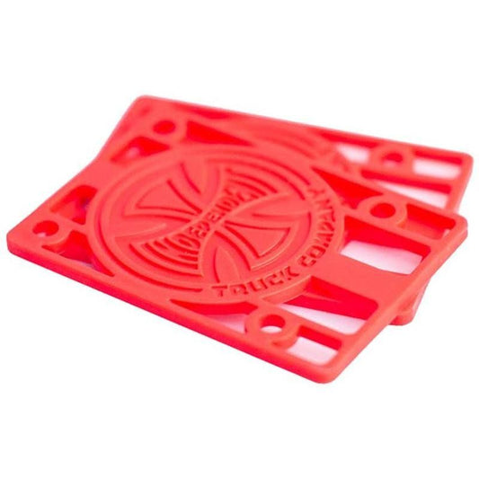 Independent Trucks 1/8" Genuine Parts Red Skateboard Risers 2pk 5150 Skate Shop