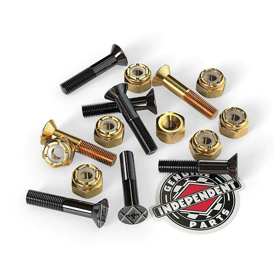 Independent Trucks 1" Genuine Parts Phillips Black/Gold Skateboard Hardware 5150 Skate Shop