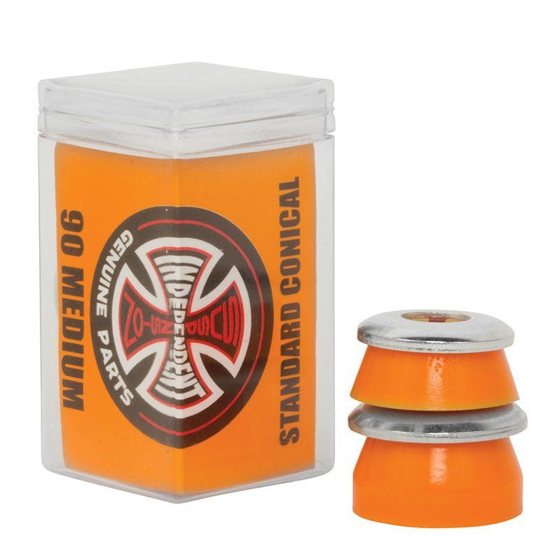 Independent Trucks Conical (90a) Medium Orange  w/washers Skateboard Bushings 5150 Skate Shop