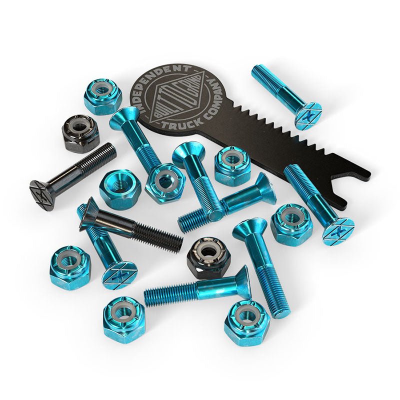 Independent Trucks Genuine Parts 1" Phillips w/tool Blue/Black Skateboard Hardware-5150 Skate Shop