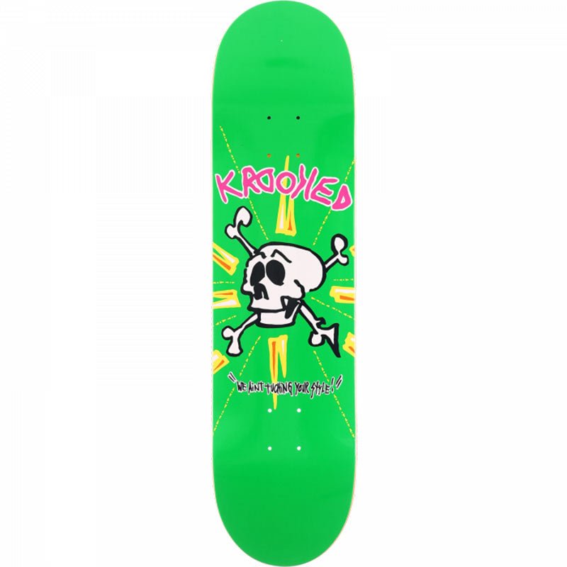 Krooked 8.12" x 32" Style Grren Skateboard Deck-5150 Skate Shop