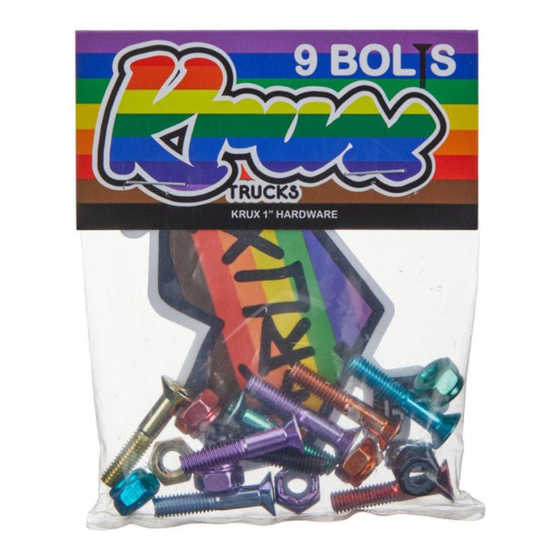 Krux Trucks 1" Krome Phillips Rainbow Skateboard Hardware - 5150 Skate Shop