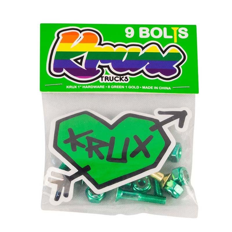 Krux Trucks Krome 1" Phillips Green Skateboard Hardware-5150 Skate Shop