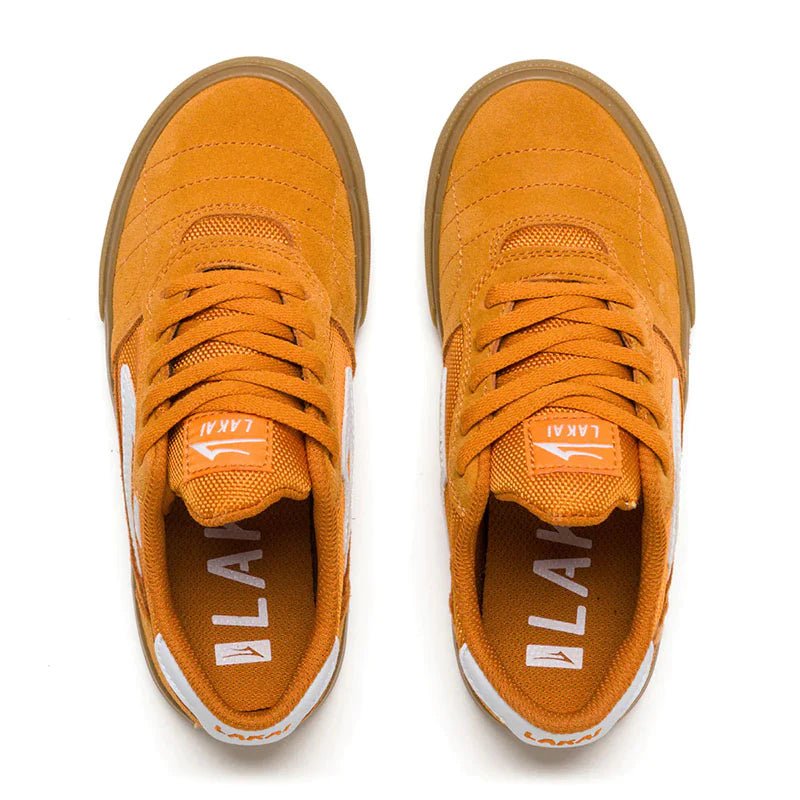 Lakai CAMBRIDGE KIDS Orange Suede Shoes-5150 Skate Shop