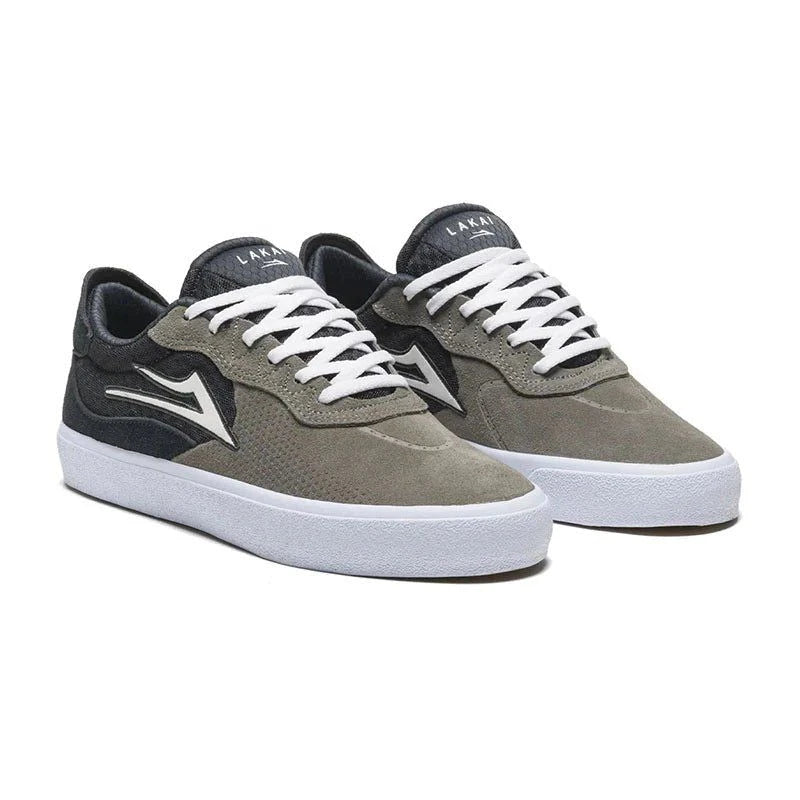 Lakai ESSEX - LIGHT GREY/CHARCOAL SUEDE - 60.91% LEATHER 39.09% TEXTILE Shoes 5150 Skate Shop