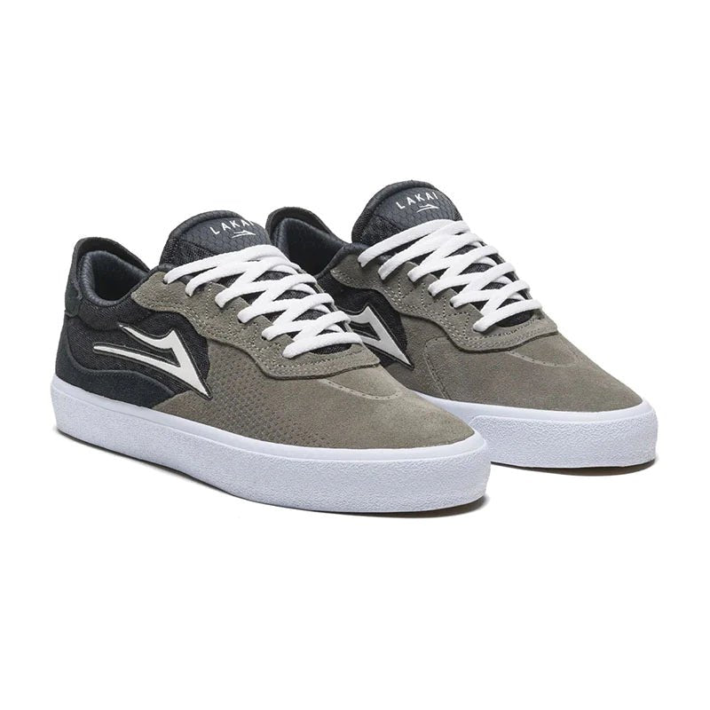 Lakai ESSEX - LIGHT GREY/CHARCOAL SUEDE - 60.91% LEATHER 39.09% TEXTILE Shoes-5150 Skate Shop