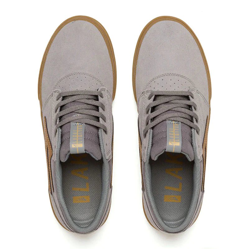 Lakai GRIFFIN GREY/GUM CORD SUEDE Shoes-5150 Skate Shop
