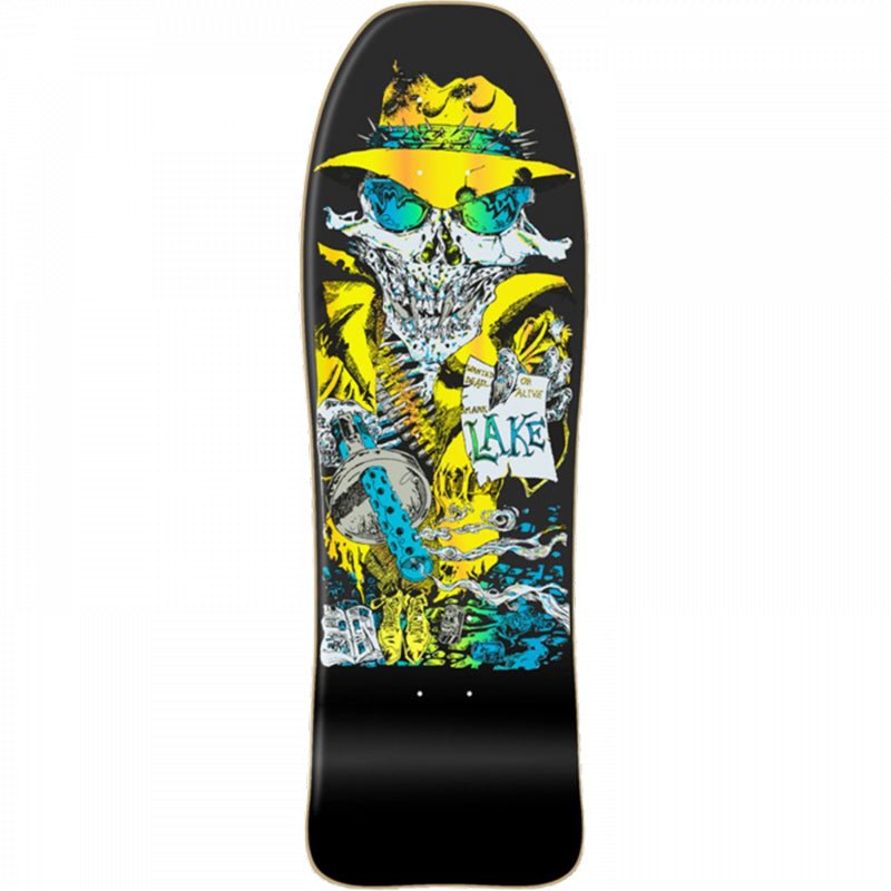 Lake 9.75" x 32.12" Gangster Reissue Black Stain Skateboard Deck-5150 Skate Shop