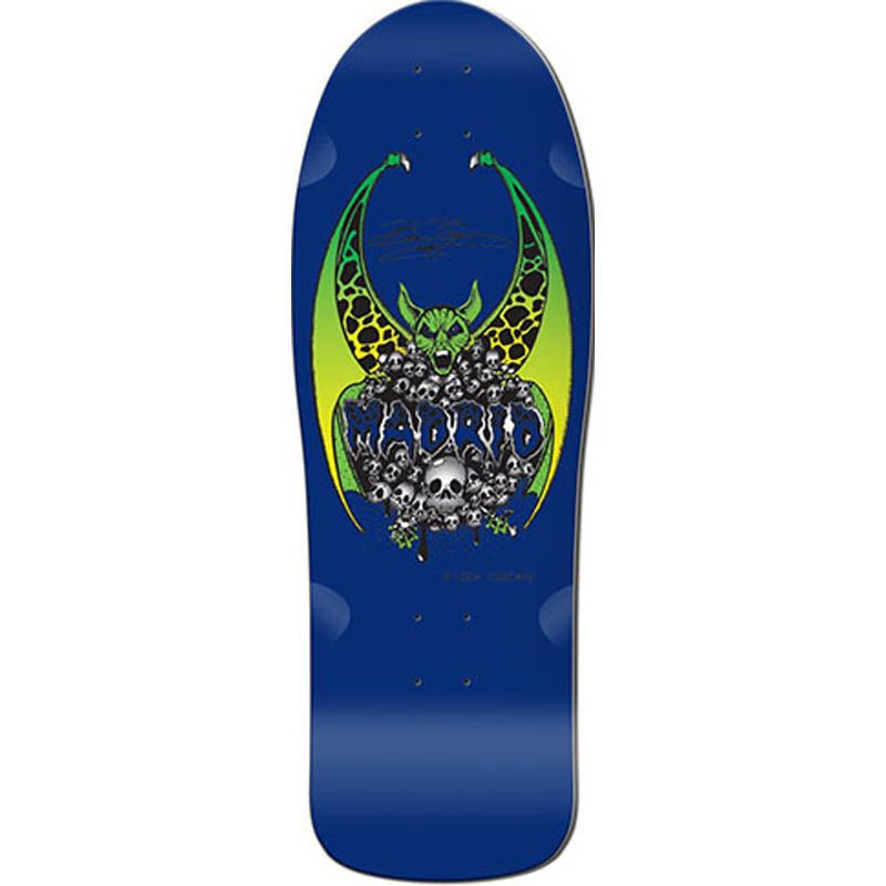 Madrid 10.37" x 30.62" Beau Brown Re-Issue Blue Skateboard Deck - 5150 Skate Shop