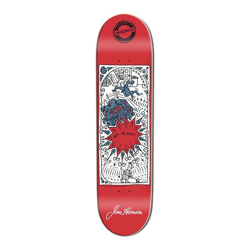 Madrid 8" x 31.75" Limited Edition Doodle Kablam Street Skateboard Deck 5150 Skate Shop