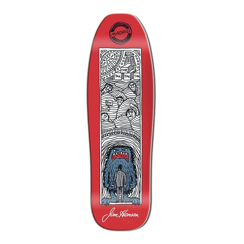 Madrid 9.5 x 31" Limited Edition Jim Hanson Doodle Boo Pool Skateboard Deck 5150 Skate Shop