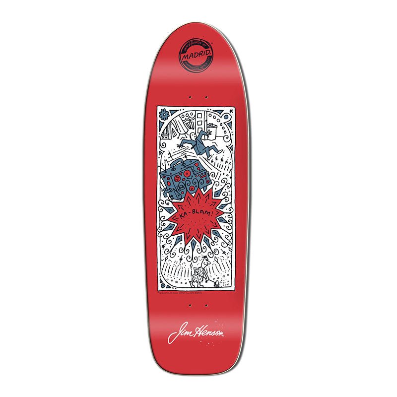 Madrid 9.8" x 33" Limited Edition Doodle Kablam Retro Skateboard Deck-5150 Skate Shop