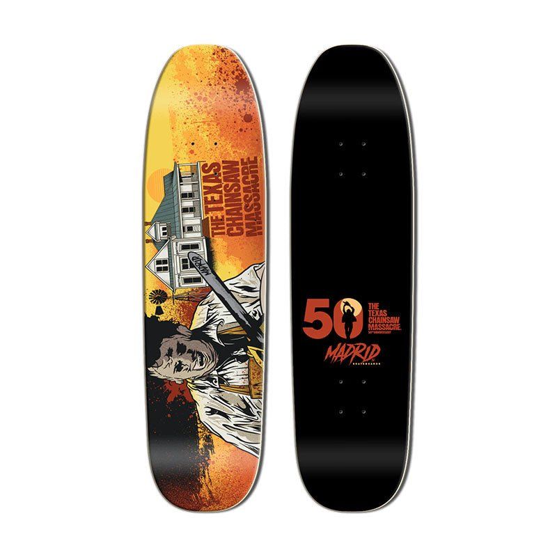 Madrid x Texas Chainsaw Massacre  8.625" x 33" HOMEFRONT Shaped Skateboard Deck 5150 Skate Shop