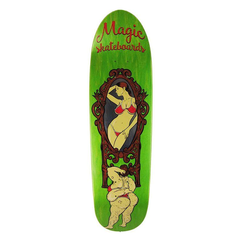 Magic Skateboards 8.5" x 32.5" Magic Mirror Green Stain Deck 5150 Skate Shop