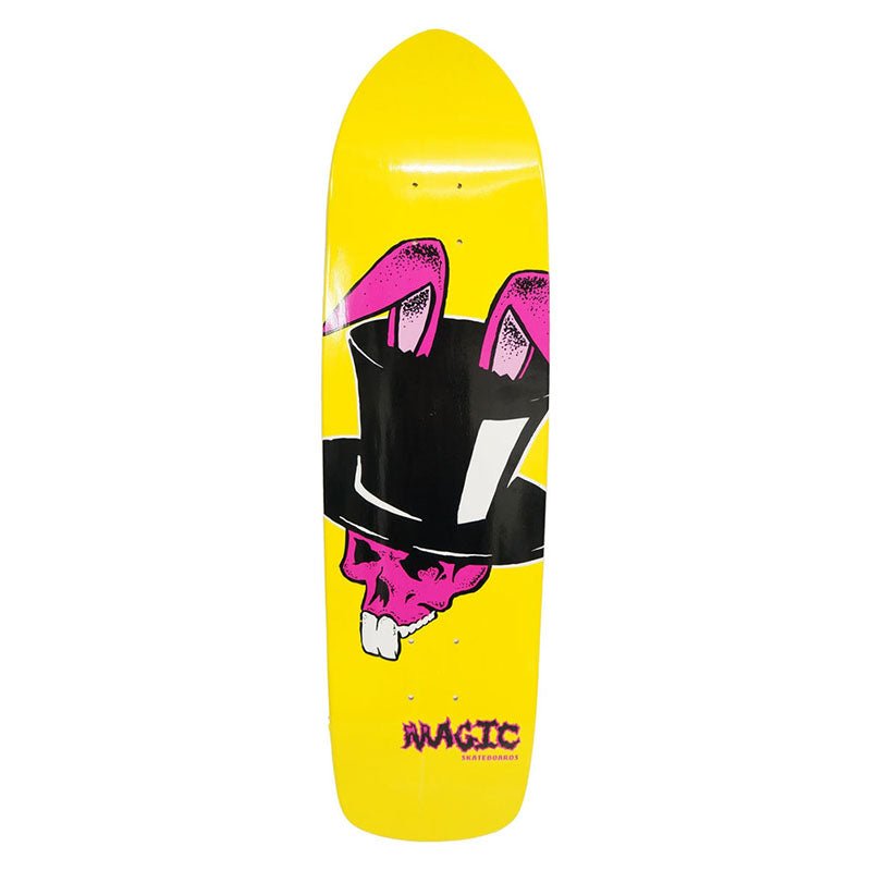 Magic Skateboards 8.5" x 32.25" Top Hat Yellow Deck-5150 Skate Shop
