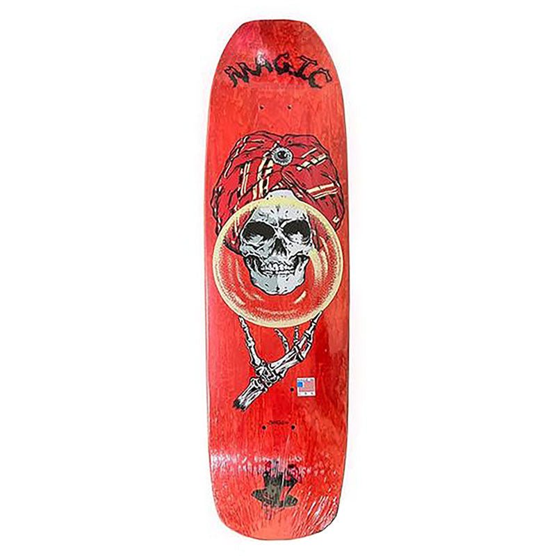 Magic Skateboards 8.675" x 32.375" Magic Red Stain Deck - 5150 Skate Shop