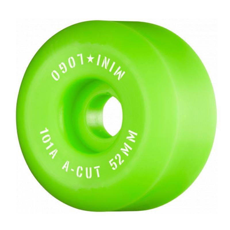 Mini Logo 52mm 101a A-Cut Green Skateboard Wheels 4pk-5150 Skate Shop