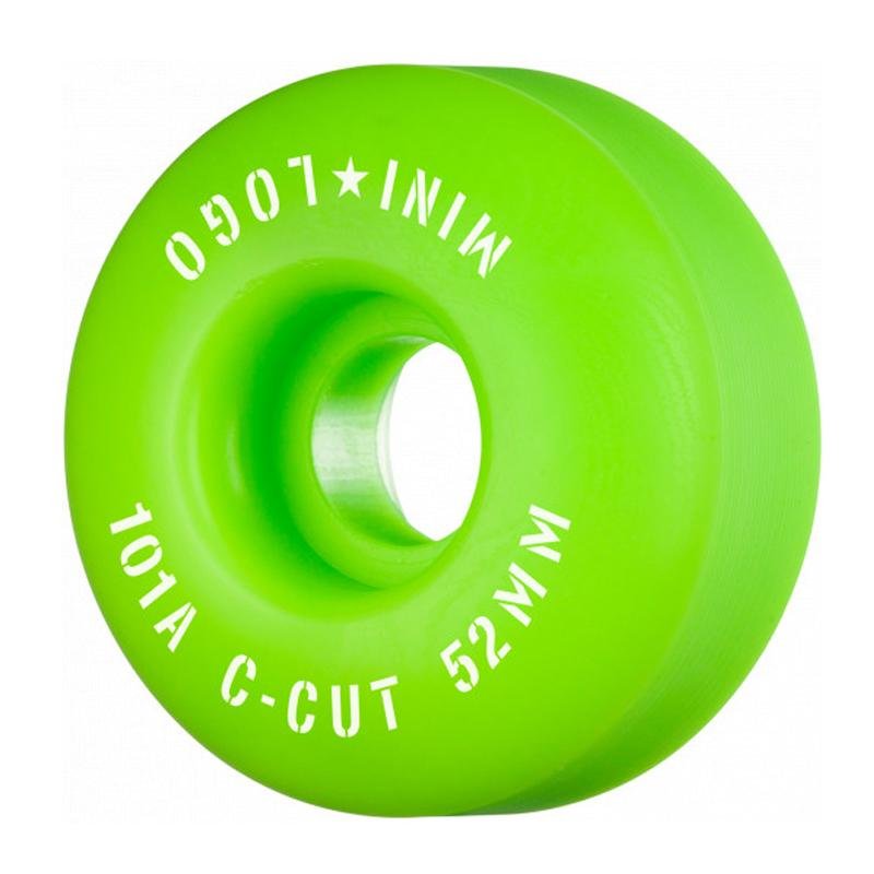 Mini Logo 52mm 101a C-Cut Green Skateboard Wheels 4pk - 5150 Skate Shop