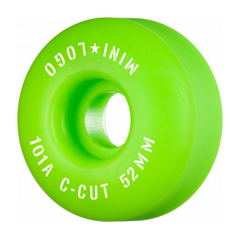 Mini Logo 52mm 101a C-Cut Green Skateboard Wheels 4pk-5150 Skate Shop