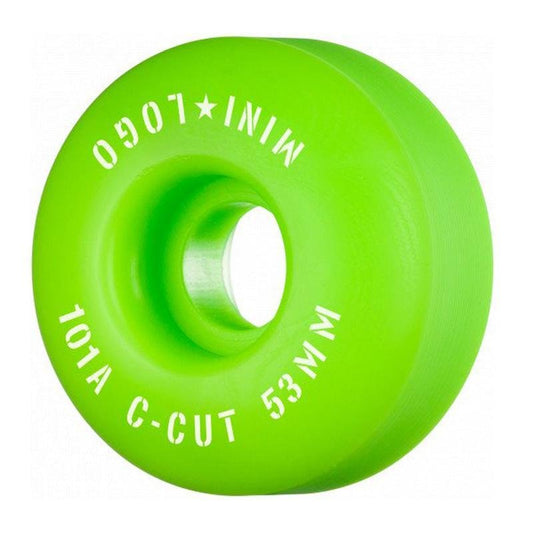 Mini Logo 53mm 101a C-Cut Green Skateboard Wheels 4pk - 5150 Skate Shop