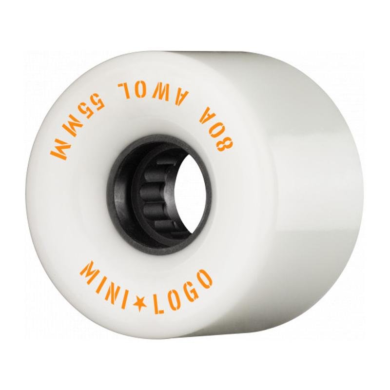 Mini Logo 55mm 80a AWOL White Skateboard Wheels 4pk-5150 Skate Shop