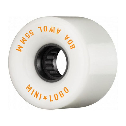 Mini Logo 55mm 80a AWOL White Skateboard Wheels 4pk 5150 Skate Shop